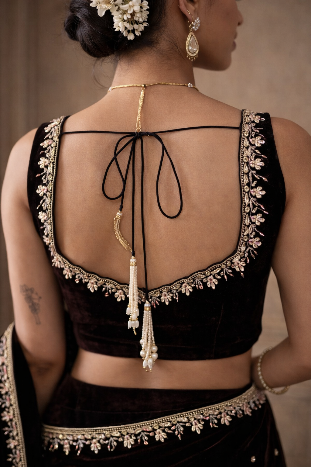 Premium Velvet Wedding Saree