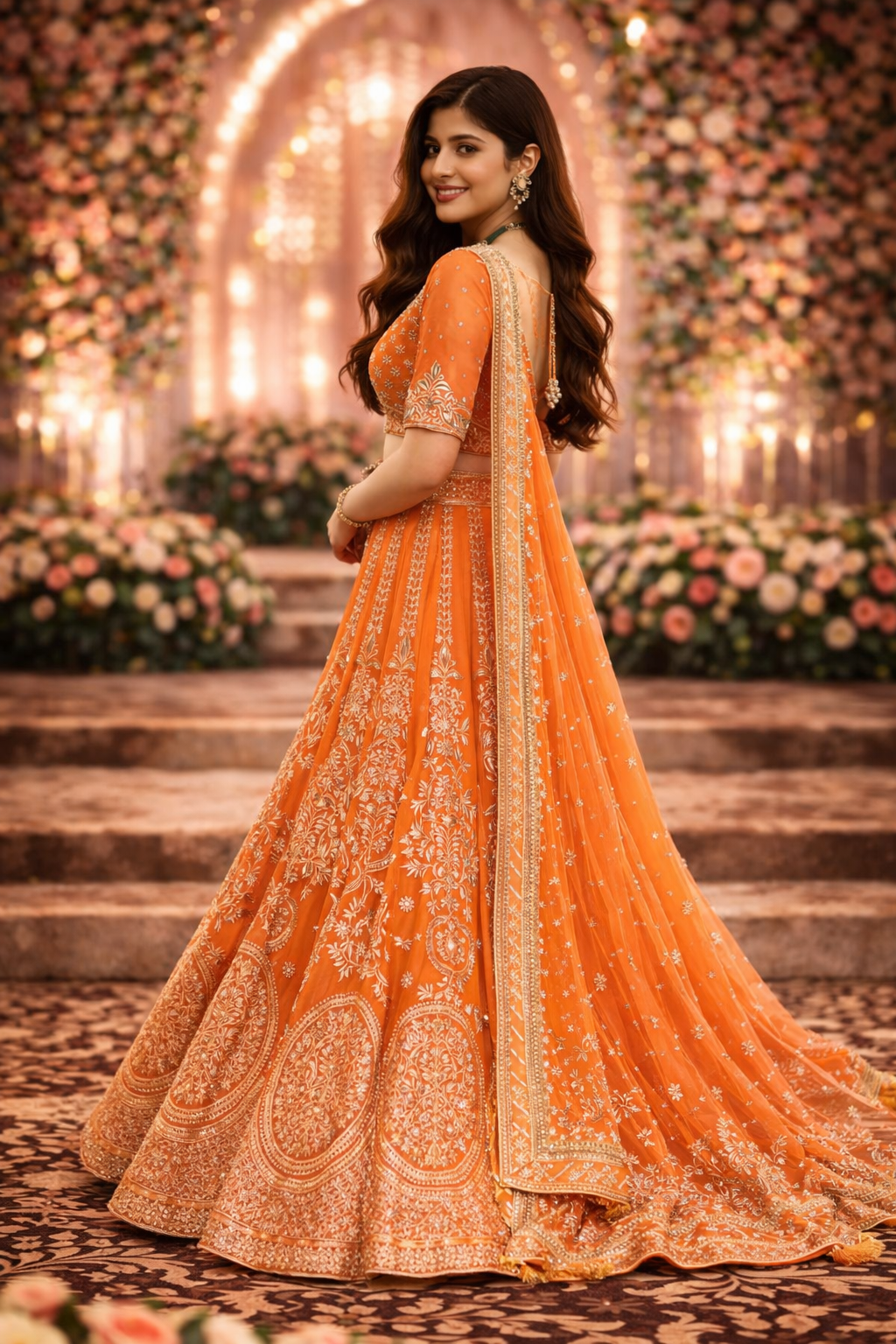 Premium Faux Georgette Designer Lehenga Choli Set with Thread & Sequin Work – Boutique Wedding Collection