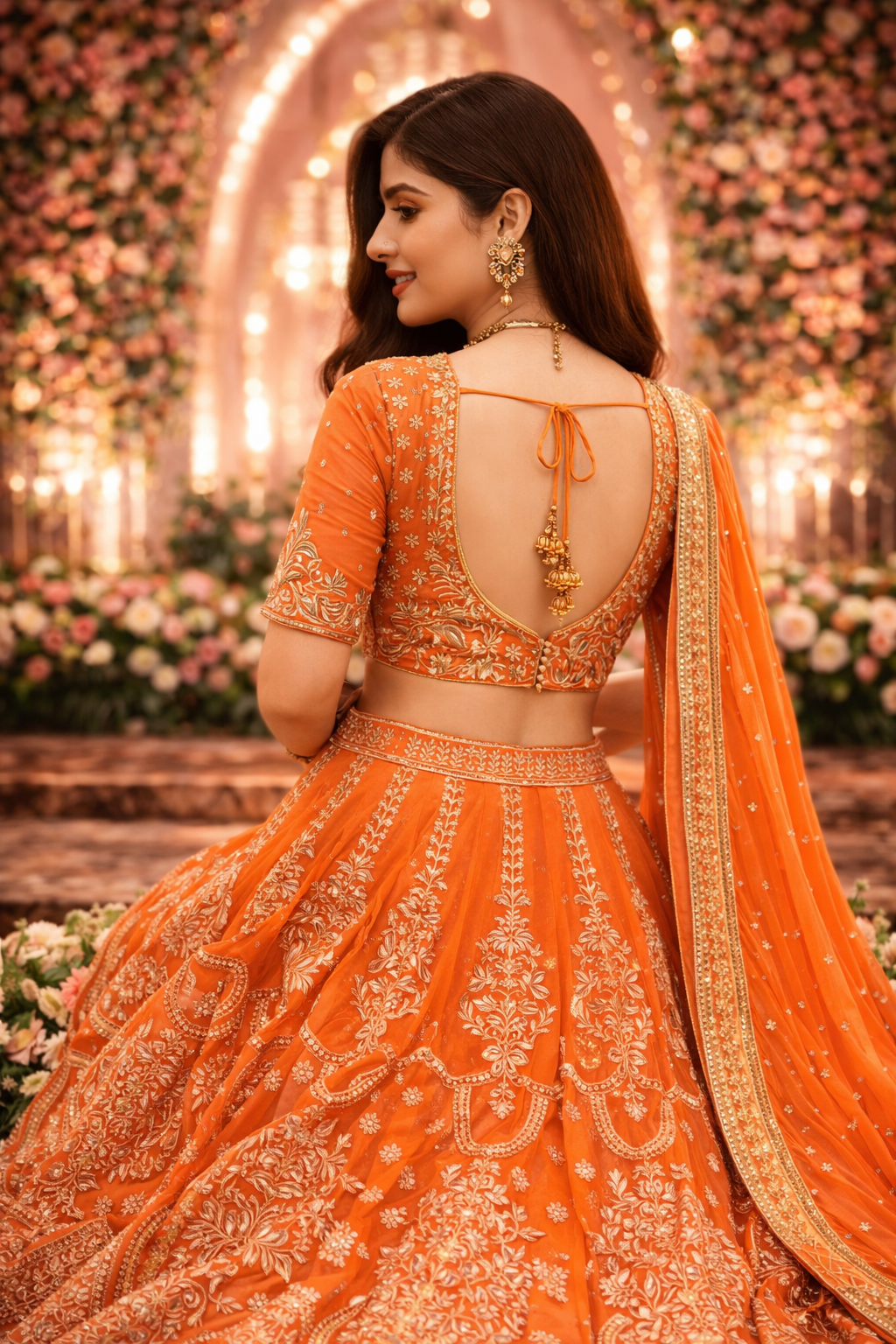 Premium Faux Georgette Designer Lehenga Choli Set with Thread & Sequin Work – Boutique Wedding Collection