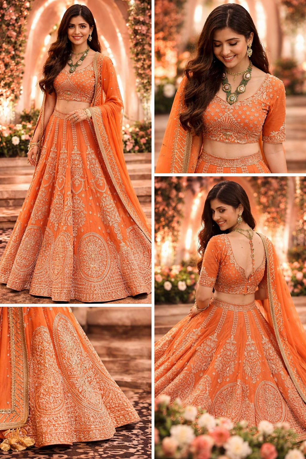 Premium Faux Georgette Designer Lehenga Choli Set with Thread & Sequin Work – Boutique Wedding Collection