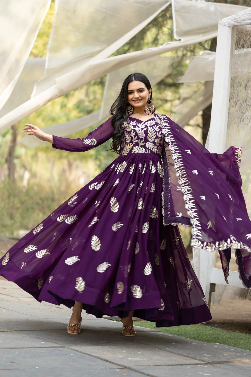 MKauR Festival Collection – Designer Long Gown With Dupatta